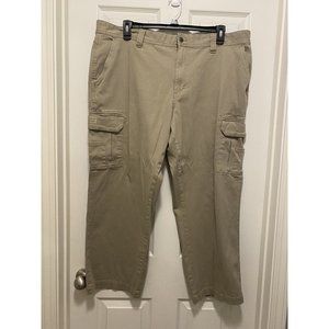 RedHead Men's Khaki Cargo Hiking Outdoor Work Utility Pants - 44x30